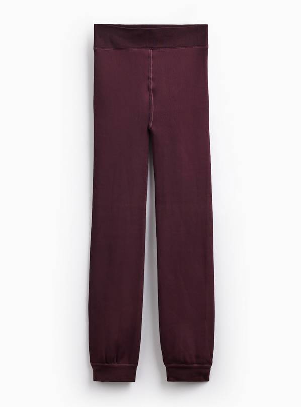Purple Thermal Faux Fur Lined Leggings XS